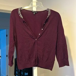 Burgundy cardigan